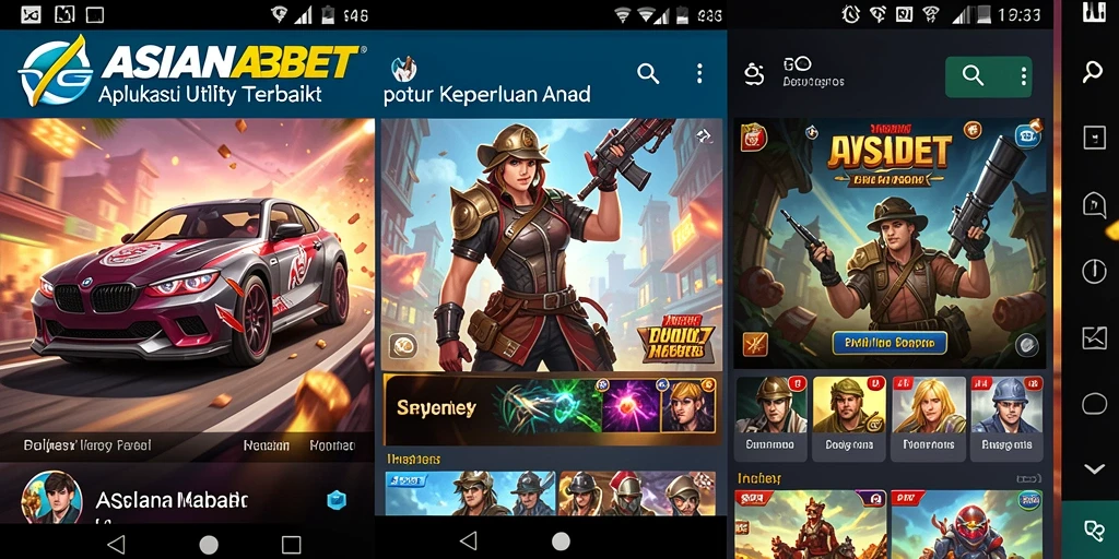 Screenshot utama ASIANABET menunjukkan antarmuka pengguna yang menarik dan mudah digunakan.