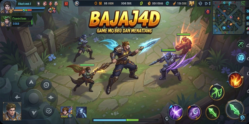 Tampilan pertempuran intens dalam gameplay BAJAJ4D.
