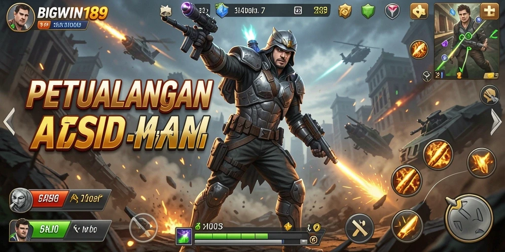 Screenshot dari pertempuran seru dalam BIGWIN189.