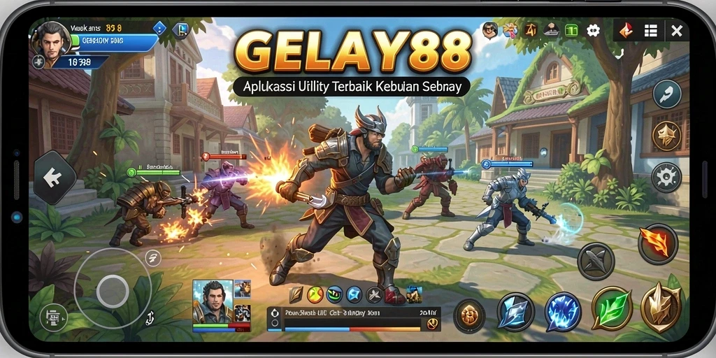 Tampilan interface utama GELAY88 dengan berbagai fitur utilitas.