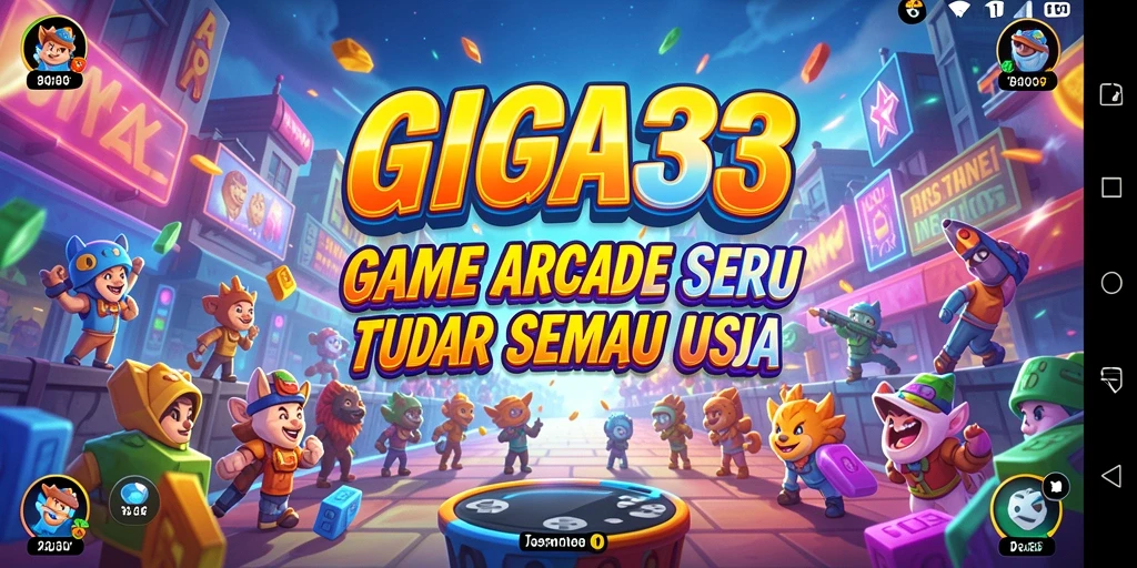 Screenshot gameplay GIGA33 menampilkan karakter yang beraksi di level menantang.