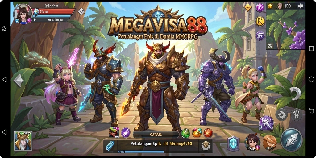 Tangkapan layar bertema petualangan MMORPG di MEGAVISA88.