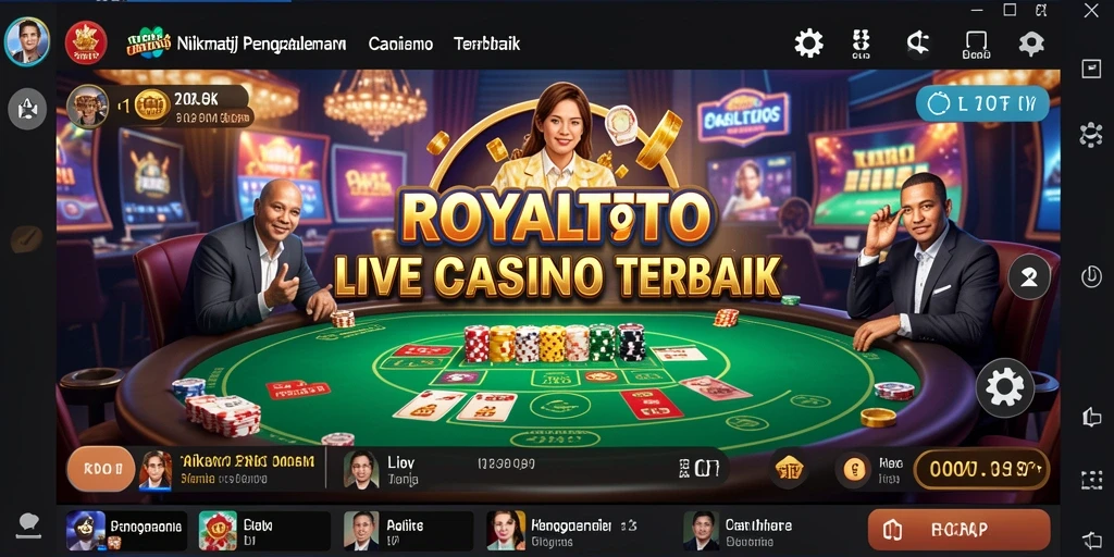 Tampilan gameplay Live Casino yang menarik di ROYALTOTO.