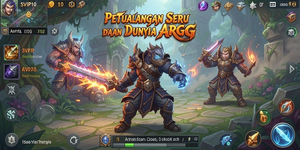 Screenshot menunjukkan aksi mendebarkan dari gameplay ARPG SVIP10.