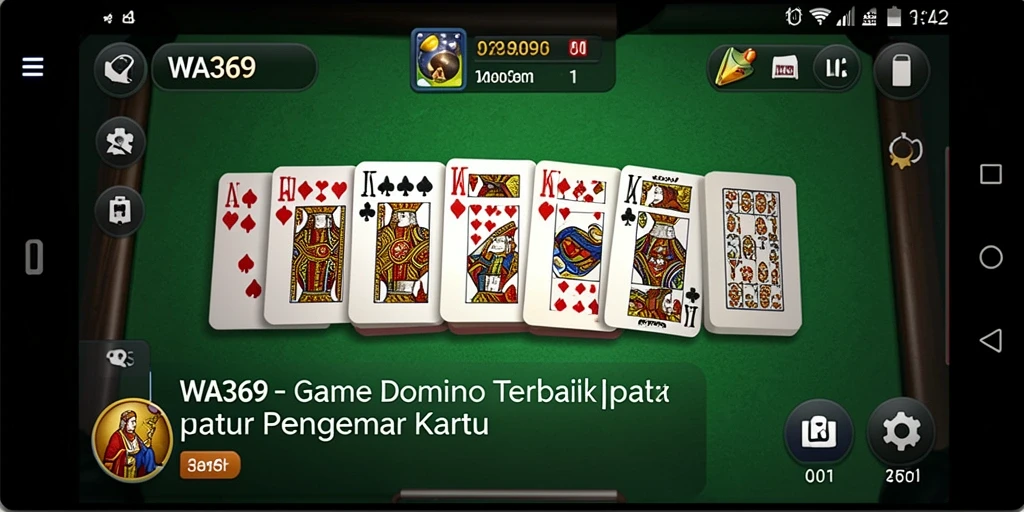Tampilan gameplay seru WA369 dengan domino yang menantang.