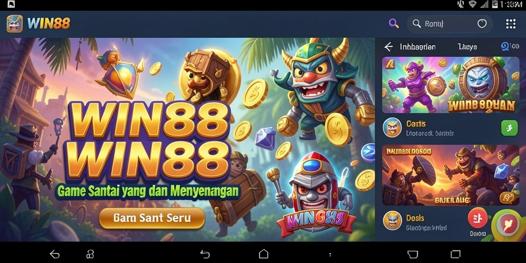 Screenshot dari gameplay WIN88 yang penuh warna dan seru.