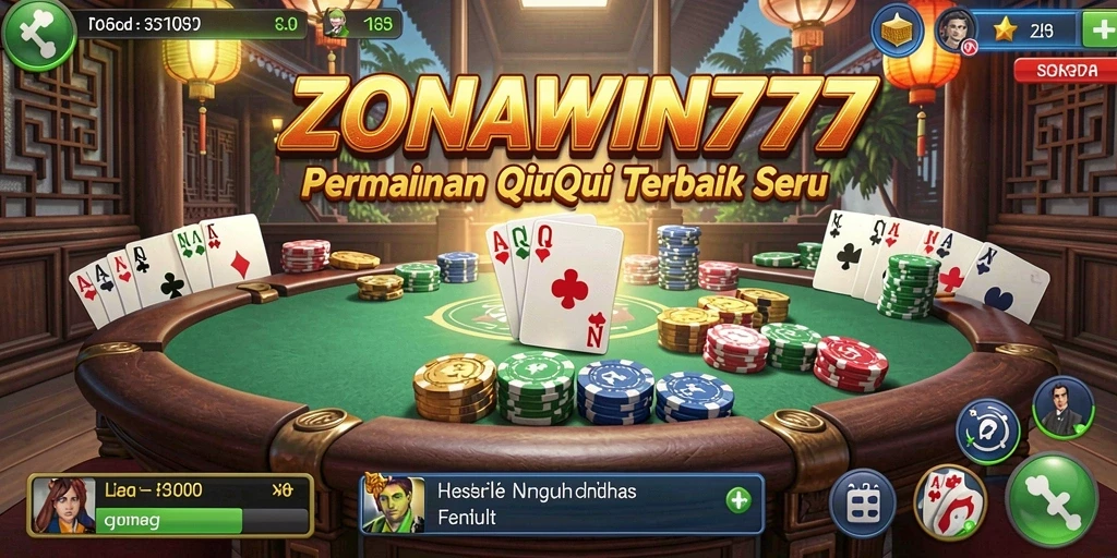 Gameplay seru QiuQiu di ZONAWIN777 dengan teman-teman.